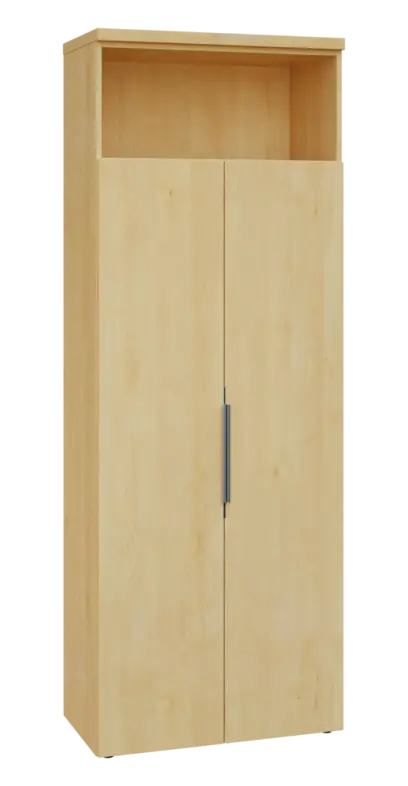 SIN 6 - 82DN kancelářská skříň, 2-dveřová/nika, 2170x800x400, javor horský